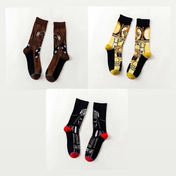 Other - Star Wars Cartoon/Movies Socks. (3 pack).